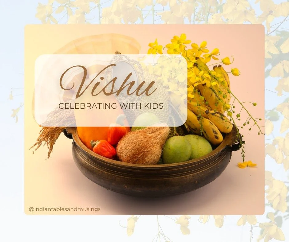 Celebrating vishu with kids